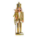 Nutcracker Christmas Decoration 38cm, crown, gold