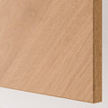 BESTÅ Storage combination with doors, black-brown/Hedeviken/Stubbarp oak veneer, 120x42x74 cm