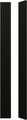 Stegu Wall Decorative Lamellas Linea Slim, Botanic/black, 5 slats/1 tile