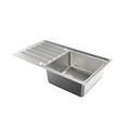 Cooke&Lewis Steel Kitchen Sink Apollonia 1 Bowl with Drainer