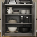 HAUGA Storage combination, grey, 210x46x199 cm