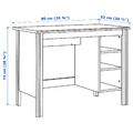 BRUSALI Desk, white, 90x52 cm