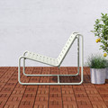 SKOGSÖN Easy chair, light grey outdoor