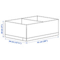 STUK Box with compartments, white, 34x51x18 cm