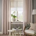 SILVERLÖNN Sheer curtains, 1 pair, pink, 145x300 cm