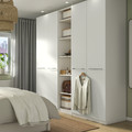 PAX / FORSAND Wardrobe, white, 250x60x236 cm