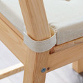 JUSTINA Chair pad, natural, 35/42x40x4.0 cm