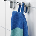 BLÅVINGAD Bath towel, turtle pattern/dark blue, 70x140 cm