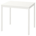 VANGSTA Extendable table, white, 80/120x70 cm