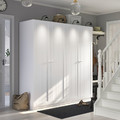 PAX / GULLABERG Wardrobe combination, white/white, 200x60x201 cm