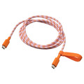 LILLHULT USB-C to USB-C, orange/pink, 1.5 m