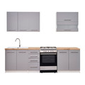 Kitchen Furniture Set Como 2 m, grey/patina