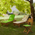 Sun Lounger Pad, green