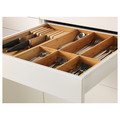 MAXIMERA Drawer, low, white, 60x60 cm