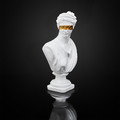 Decoration Aphrodite Bust, white-gold