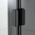 RUDSTA Glass-door cabinet, anthracite, 80x37x120 cm