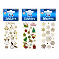 Christmas Stickers Set 6x18cm, 1 set, assorted