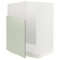 METOD Base cab f TALLSJÖN sink, white/Stensund light green, 60x60 cm