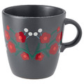 VINTERFINT Mug, flower pattern dark grey, 37 cl