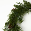 STRÅLA LED wreath, battery-operated artificial, 54 cm