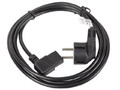 Lanberg Power Cable CEE 7/7 - IEC 320 C13 right angle VDE 1.8m, black