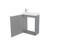 GoodHome Hanging Basin Cabinet Imandra 44 cm, grey