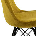 Chair Eris, corduroy, yellow