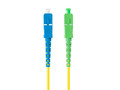 Lanberg Fiber Optic Patchcord Sm Sc/Apc-Sc/Upc Simplex 3.0mm 3m, yellow