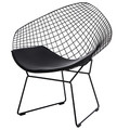 Chair with Seat Pad HarryArm, black