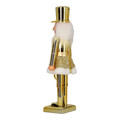 Nutcracker Christmas Decoration 38cm, hat, gold