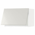 METOD Wall cabinet horizontal, white/Ringhult light grey, 60x40 cm
