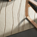 JULGRANSGRÄS Rug, high pile, white/handmade, 240x300 cm