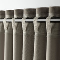 LAGEROLVON Room darkening curtains, 1 pair, beige, 145x300 cm