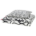 SÖTRÖNN Duvet cover and pillowcase, white/black/patterned, 150x200/50x60 cm