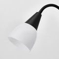 TÅGARP Floor uplighter/reading lamp, black, white