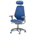 STYRSPEL Gaming chair, blue/light grey