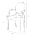 Chair Royal, transparent