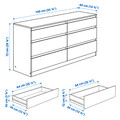 SLATTUM / KULLEN Bedroom furniture, set of 4, Knisa light grey/white, 160x200 cm