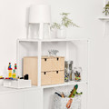 BAGGEBO Shelving unit, metal, white, 60x25x116 cm