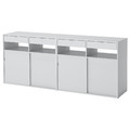 SPIKSMED Storage combination, light grey, 195x40x79 cm