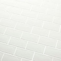 Glazed Tile Vernisse GoodHome 7.5 x 15 cm, white, 0.9 m2