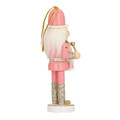 Christmas Tree Decoration Nutcracker 12cm Set of 2pcs, pink