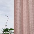 VILBORG Room darkening curtains, 1 pair, pink, 145x300 cm