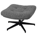 HAVBERG Footstool, Lejde grey/black