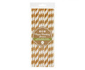 Paper Straws 24pcs, gold