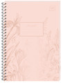 Spiral Notebook B5 120 Sheets Metallic Rose 5-pack, assorted designs