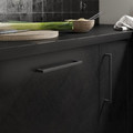 GoodHome Kitchen Cabinet Handle Golpar D, matt black, 233 mm