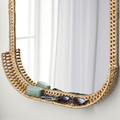 SOMMARBO Mirror, rattan, 53x76 cm