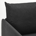 LINDÅKRA 2-seat sofa-bed, Vissle dark grey