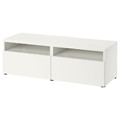 BESTÅ TV bench with drawers, white/Lappviken white, 120x42x39 cm